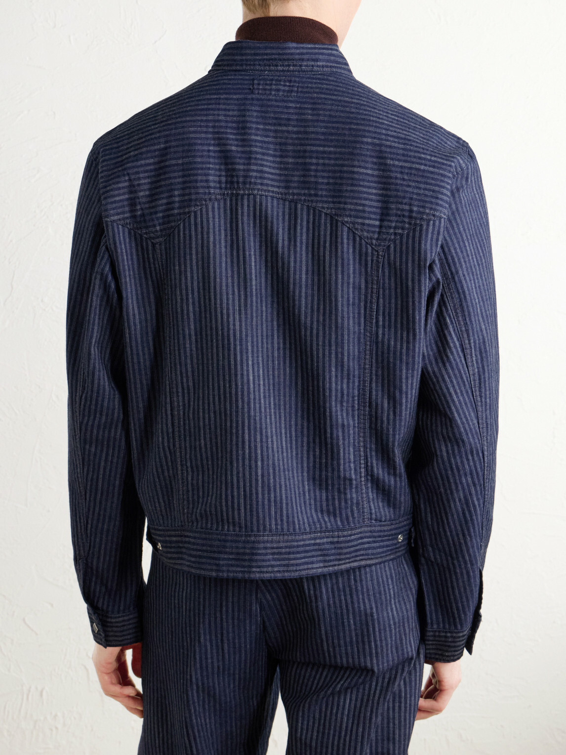 RRL - Western Striped Cotton-Jacquard Broken-Twill Overshirt - Blue