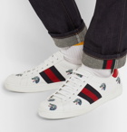 Gucci - Ace Printed Leather Sneakers - Men - White