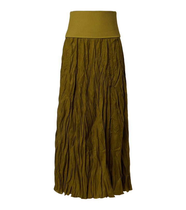 Photo: Johanna Ortiz Linen-blend maxi skirt