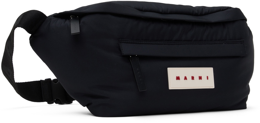 Marni Black Oversized Fanny Pack