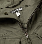 Monitaly - Expedition Water-Resistant Cotton-Poplin Hooded Field Jacket - Men - Army green