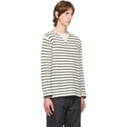 Junya Watanabe Off-White Horizontal Stripe Sweater