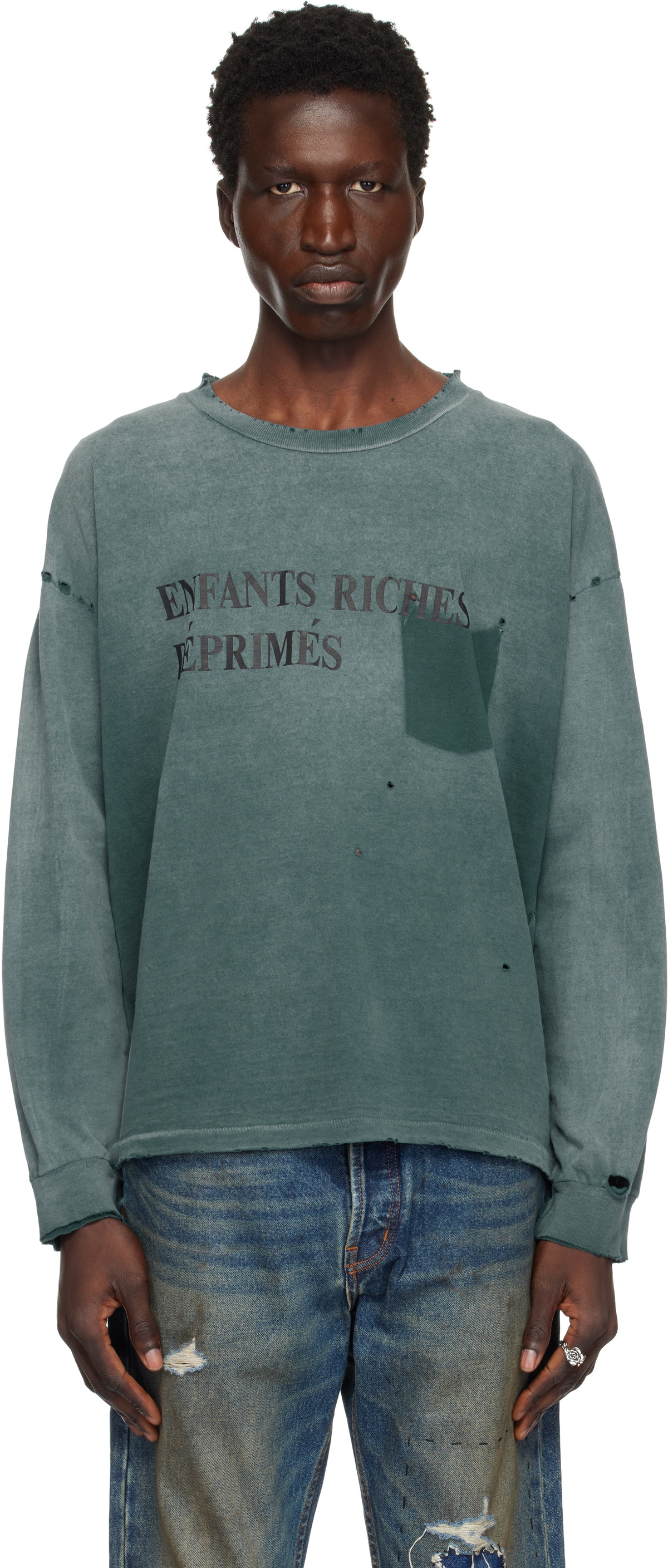 Enfants Riches Déprimés Blue Classic Logo LS T-shirt Enfants Enfants Riches Déprimés Blue Classic Logo LS T-shirt Enfants