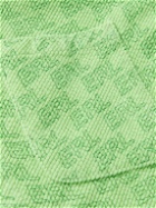 ERL - Logo-Print Cotton-Blend Corduroy Shirt - Green