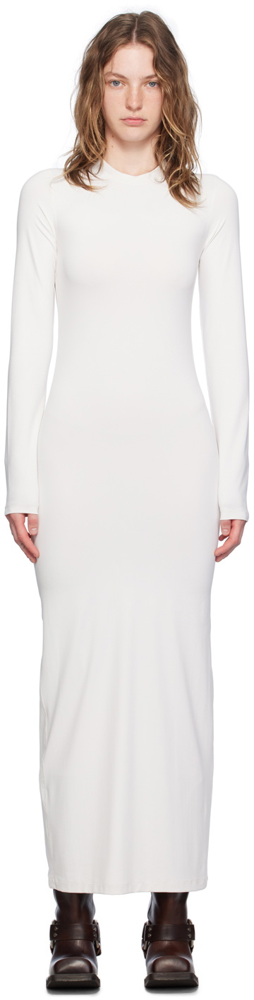 Acne Studios Off-White Crewneck Maxi Dress Acne Studios