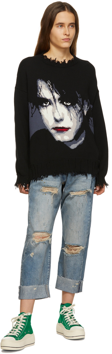 R13 Black Robert Smith Oversized Sweater R13