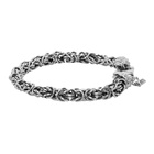 Emanuele Bicocchi Silver Small Byzantine Chain Bracelet