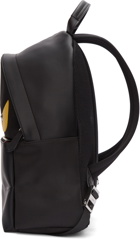 Fendi Black Leather & Nylon 'Bag Bugs' Backpack