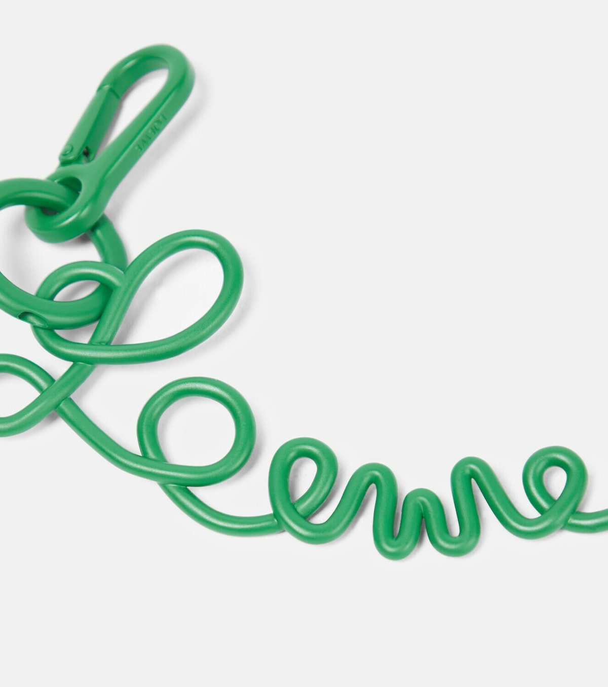 アクセサリーその他 Loewe Green leaf insect-shaped keychain Leaf insect keyfob charm in beaded leather Green - LOEWE