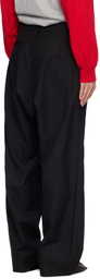 Stefan Cooke Black Pillar Trousers