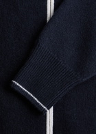 Guest In Residence Panelled Cashmere Track Jacket Navy
