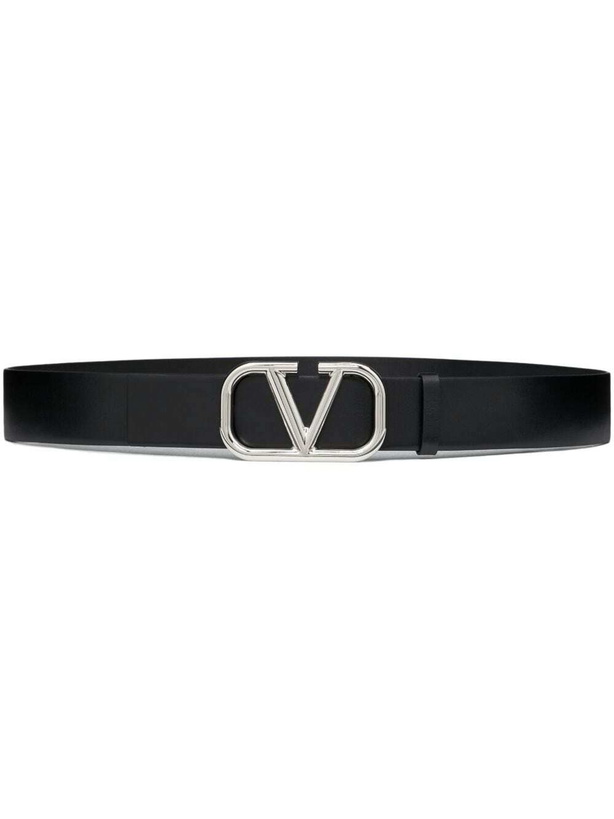 Photo: VALENTINO GARAVANI - Vlogo Signature Leather Belt