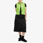 Beams Boy Women's G. Button Vest in Lime.Grn 