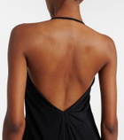 Alaïa Draped jersey maxi dress
