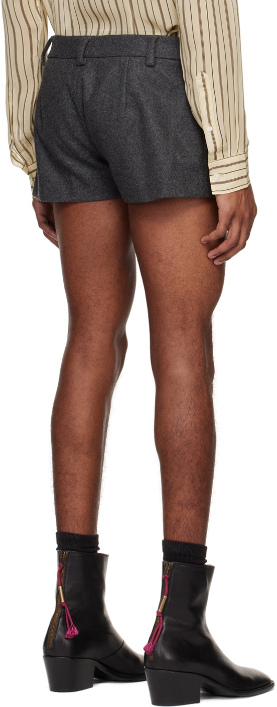 Maximilian Davis Gray Drayton Shorts