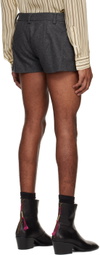 Maximilian Davis Gray Drayton Shorts