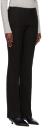 UMBER POSTPAST Brown Wool Felted Trousers