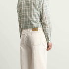 AMI Paris Men's Light Denim Wide Fit Jeans in White