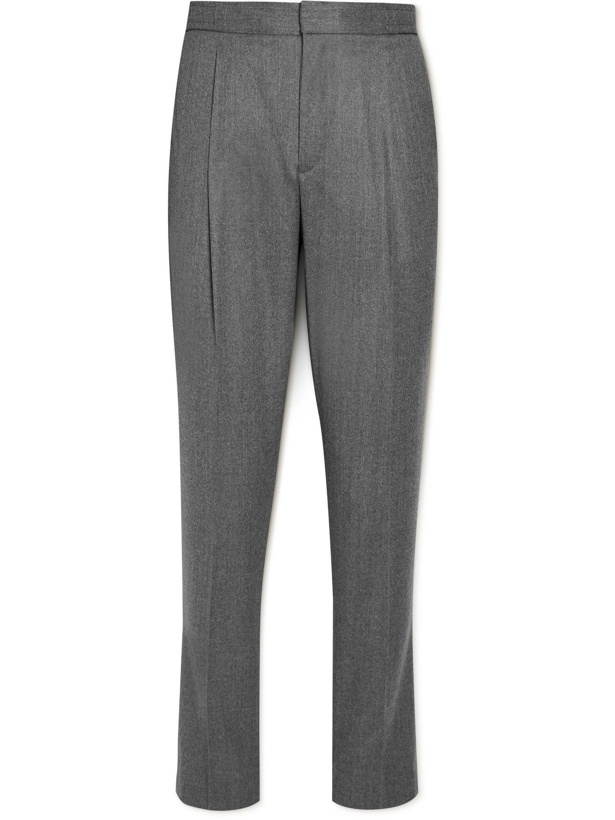 Photo: Officine Generale - Drew Wool-Flannel Trousers - Gray