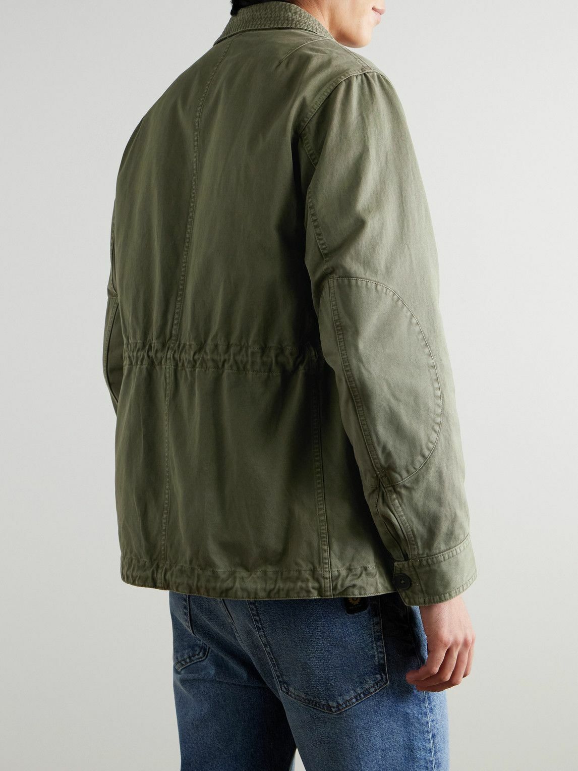 Belstaff - Logo-Appliquéd Cotton-Sateen Field Jacket - Green