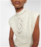 Veronica Beard Pinkett cable-knit wool-blend vest