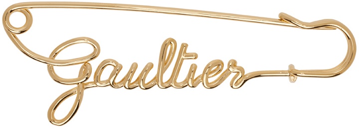 Photo: Jean Paul Gaultier Gold 'The Gaultier Safety Pin' Brooch