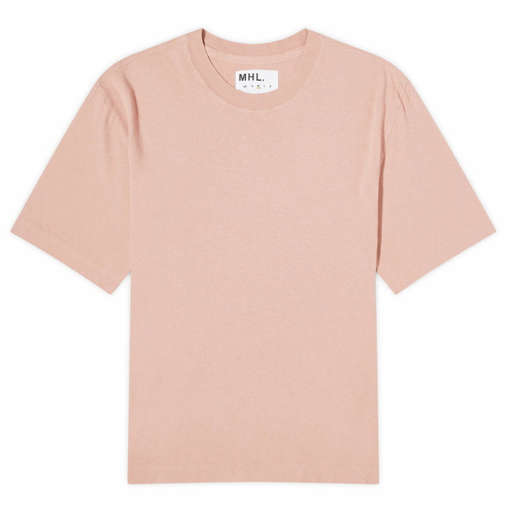 Photo: MHL by Margaret Howell Men's Simple T-Shirt in Pale Pink