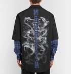 Vetements - Oversized Layered Printed Cotton Shirt - Black