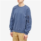 FrizmWORKS Men's Pigment Dyed MIL Sweatshirt in Indigo