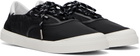 Moncler Black Vera Leisure Nylon Sneakers