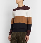 Club Monaco - Colour-Block Merino Wool Sweater - Burgundy