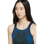 LNDR Blue and Khaki All Seasons Sports Bra