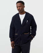 Bstn Brand Bstn & Nba Merino Cardigan Blue - Mens - Zippers & Cardigans