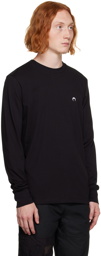 Marine Serre Black Embroidered Long Sleeve T-Shirt