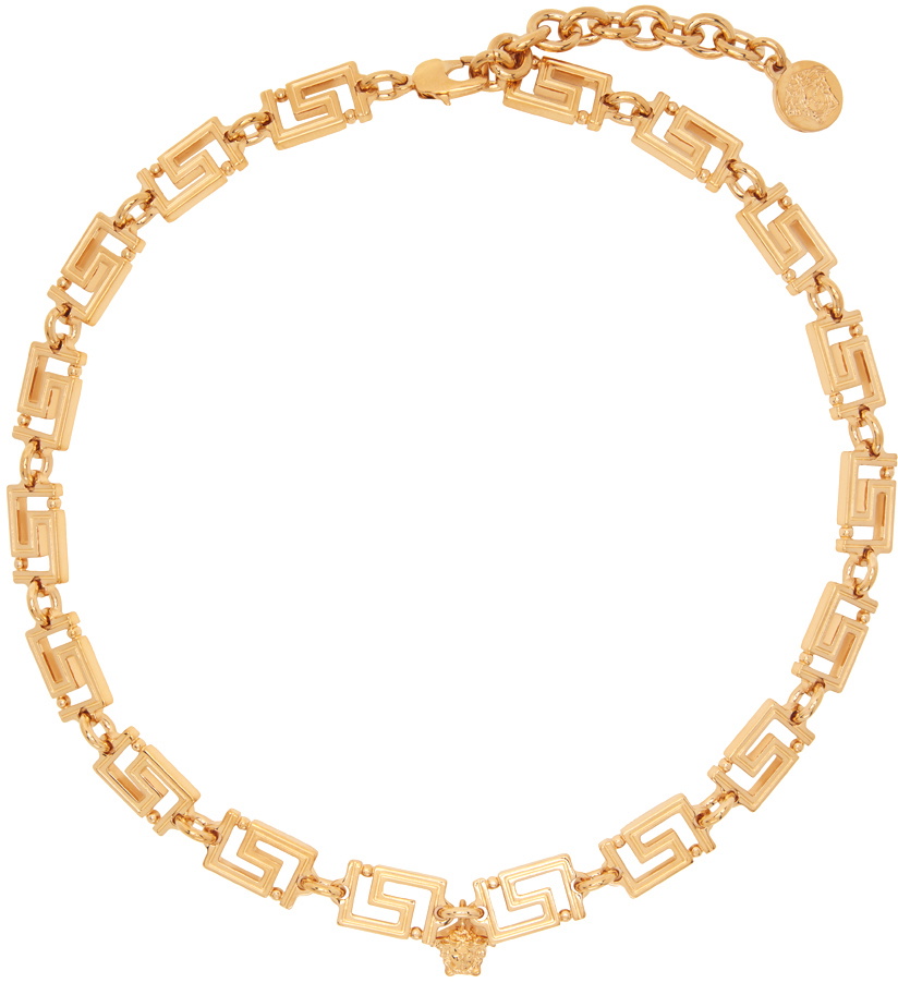 Versace Gold Greca Necklace