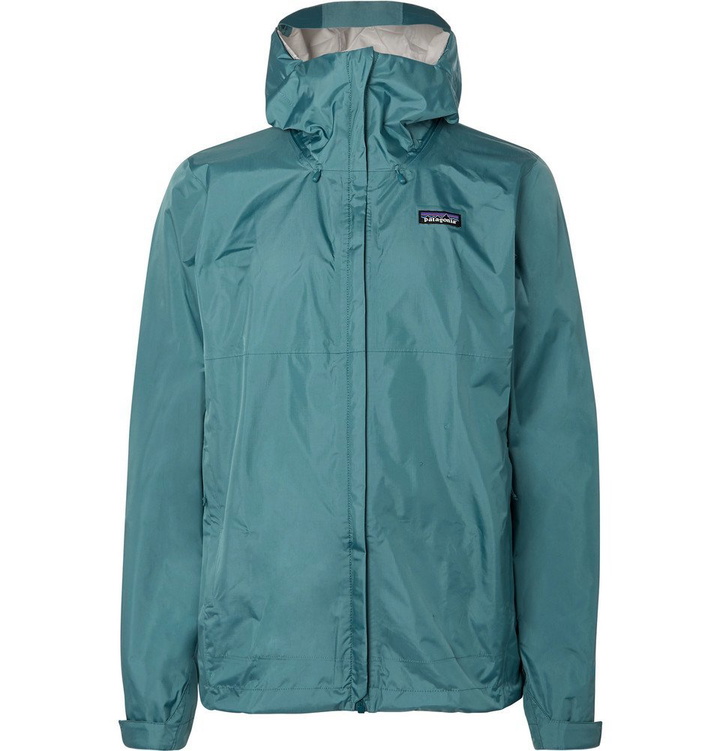 Photo: Patagonia - Torrentshell Waterproof Ripstop Hooded Jacket - Blue