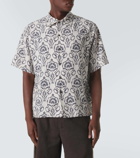 Commas Floral cotton-blend shirt