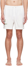 AMIRI White MA Bar Swim Shorts