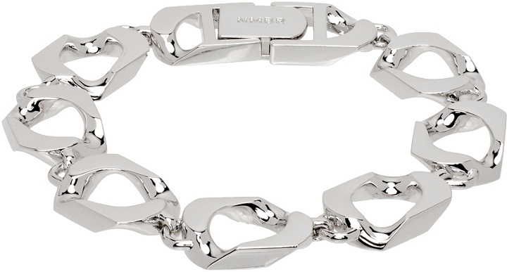 Photo: Numbering SSENSE Exclusive Silver #5925 Chain Link Bracelet