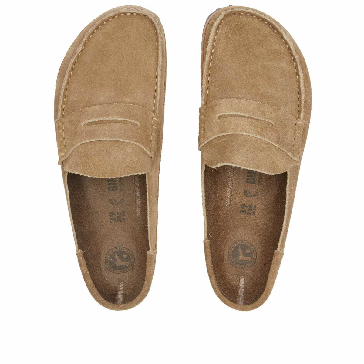 Birkenstock Naples Mule in Taupe Suede