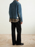 Our Legacy - Cut Rebirth Frayed Denim Jacket - Blue