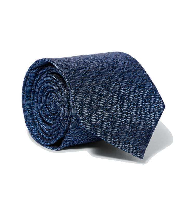 Photo: Gucci - GG jacquard silk tie