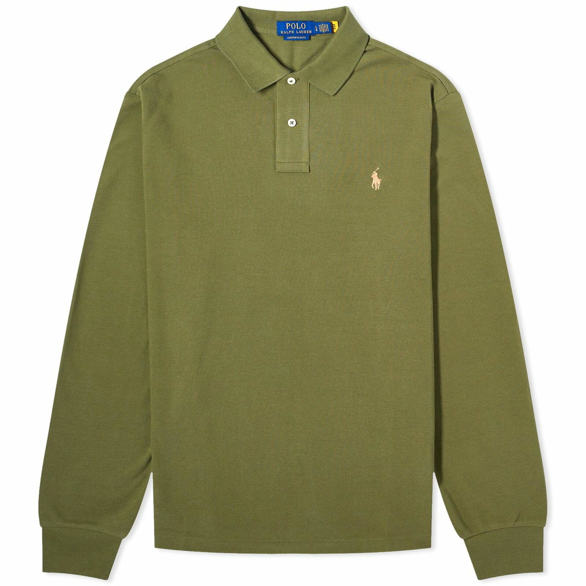 Polo Ralph Lauren Men's Long Sleeve Custom Fit Polo Shirt in