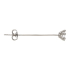 Dheygere Silver Solitaire Pin Earring