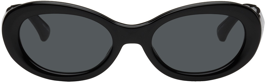 Dries Van Noten Black Linda Farrow Edition Cat-Eye Sunglasses