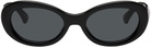 Dries Van Noten Black Linda Farrow Edition Cat-Eye Sunglasses
