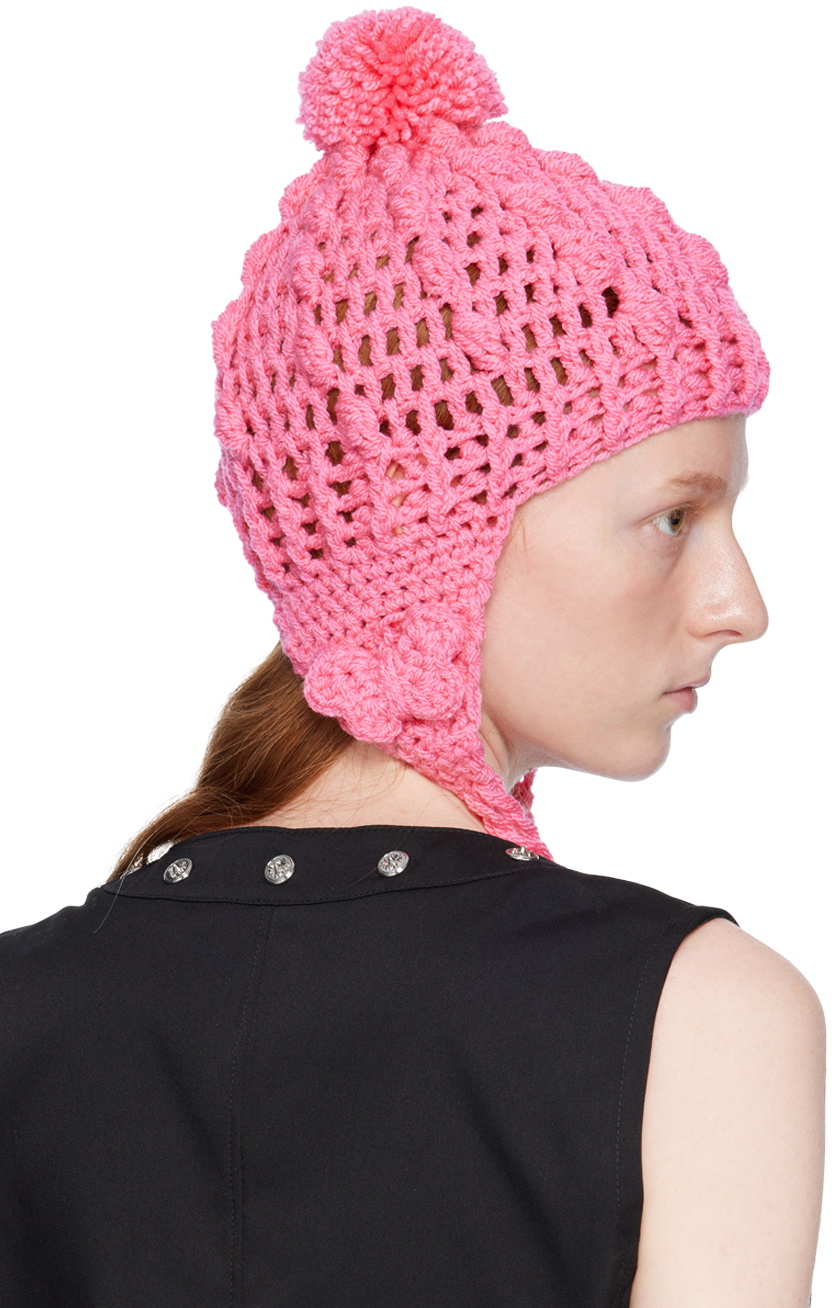 Anna Sui Pink Butterfly Beanie