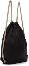 Rick Owens Black Champion Edition Drawstring Backpack