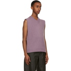 Bottega Veneta Purple Wool and Cashmere Sweater Vest