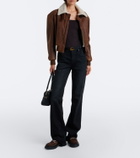 Gucci Rhody Horsebit suede platform loafers